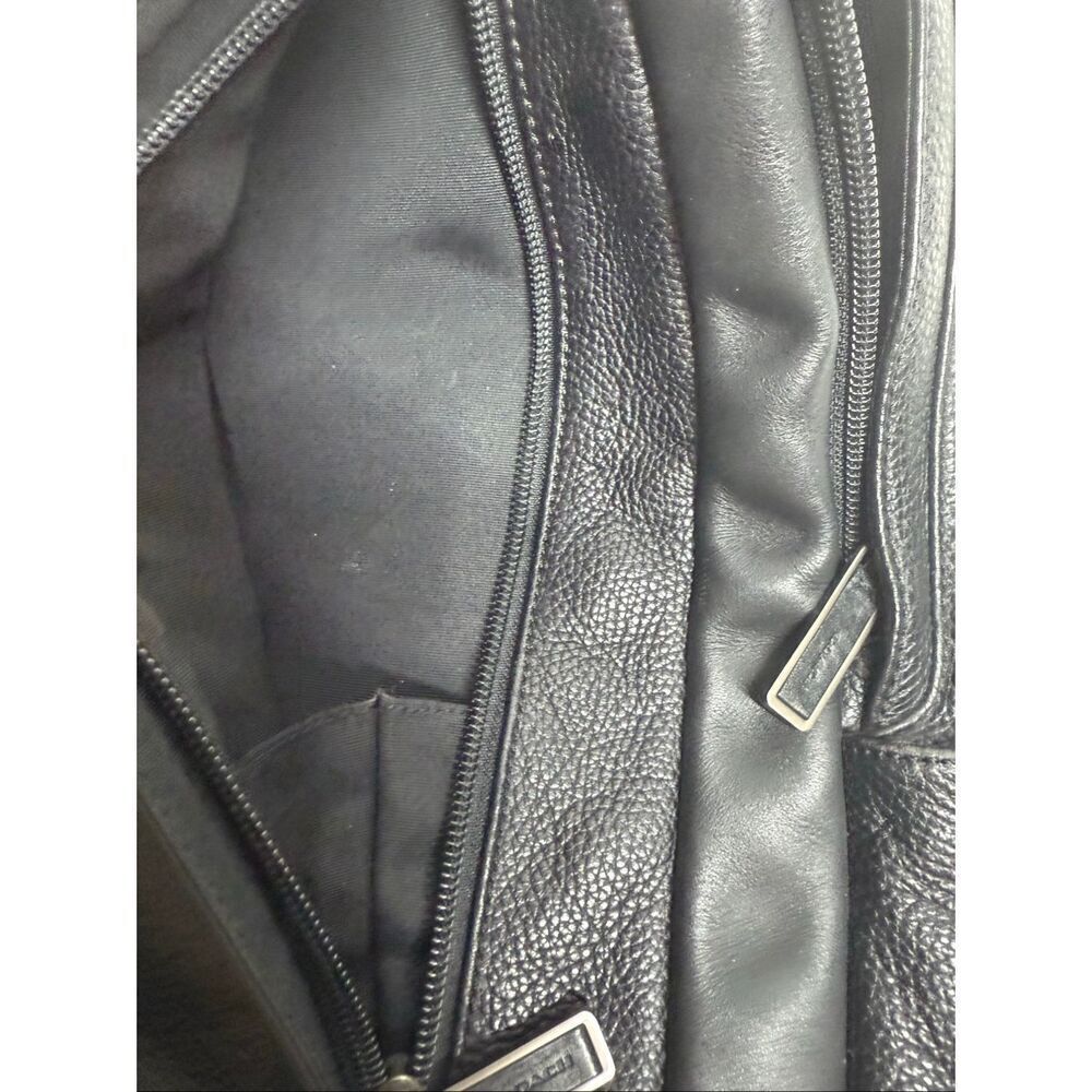 Genuine Leather Coach Backpack Black B1461-FT1060 - Picture 12 of 14